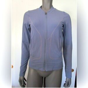 Athleta purple Gray Running Wild Half-Zip Long Sleeves (size: XS)